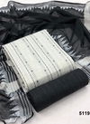 White And Black Colour LV New Designer Cotton Daily Wear Dress Material Collection LV5119